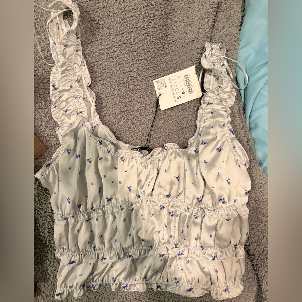 Zara Floral Crop Top